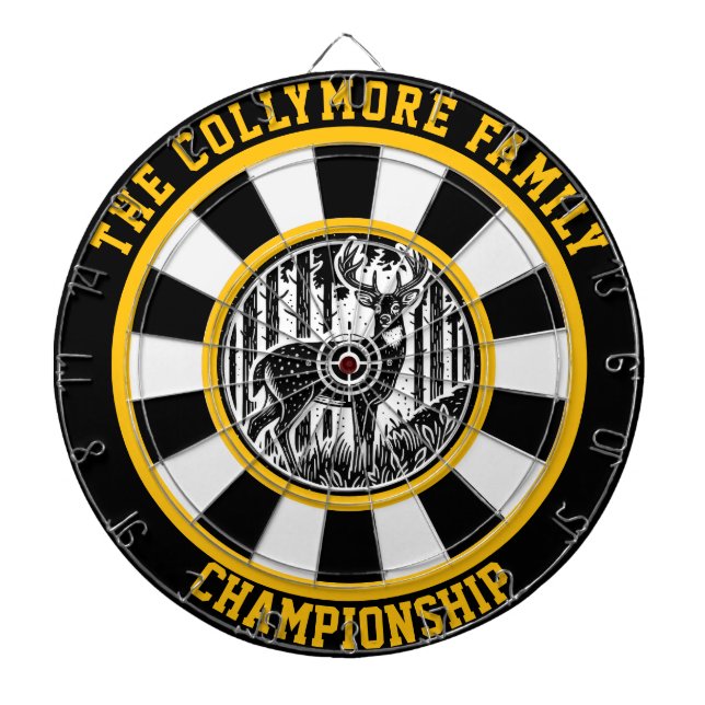 Majestic Deer with Target Overlay Dartboard (Front)