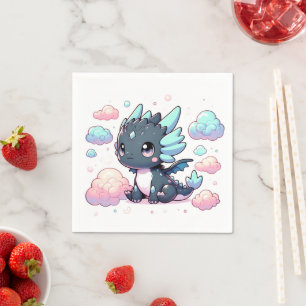 Majestic Dragon Baby Shower Napkin