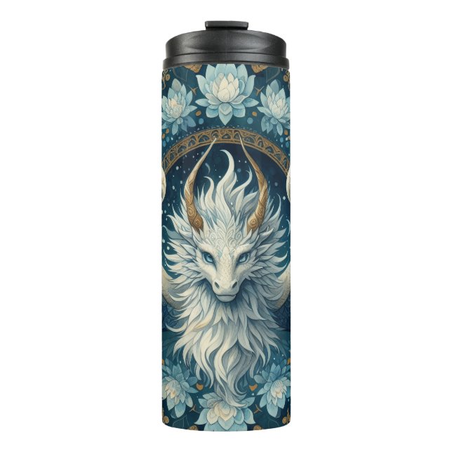 Majestic Dragon, Fantasy Art, Mythical Creature Thermal Tumbler (Front)