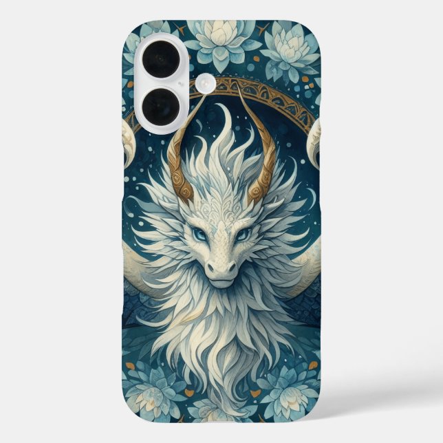 Majestic Dragon Mandala Floral Case-Mate iPhone Case (Back)