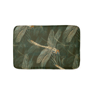 Majestic Dragonfly Pattern  Bath Mat