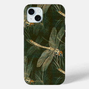 Majestic Dragonfly Pattern iPhone 15 Mini Case