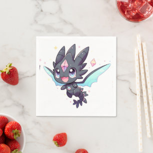 Majestic Dreamy Dragon Baby Shower Napkin
