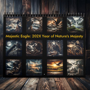 Majestic Eagle: A Year of Nature's Majesty 2025  Calendar