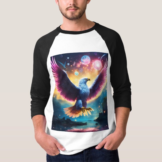 "Majestic Eagle Art Print - Captivating Wildlife" T-Shirt (Front)
