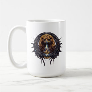 Majestic Eagle Crest Mythological Native Style Coffee Mug