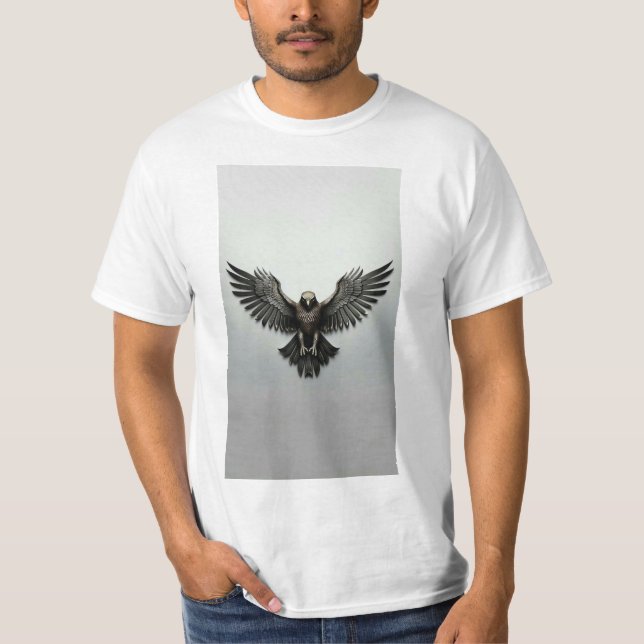 Majestic Eagle Design T-Shirt - Jhajjhale Store Ex (Front)