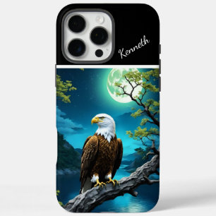 Majestic Eagle Eagle's Moonlight Vigil iPhone 16 Pro Max Case