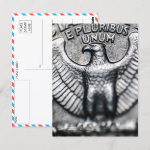 Majestic Eagle Emblem Close-Up Postcard