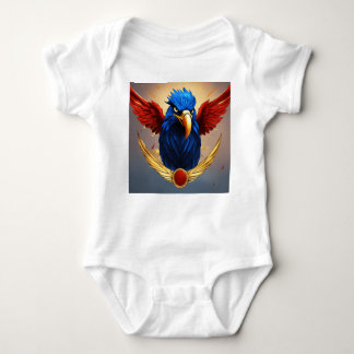Majestic Eagle Emblem White Background T-Shirt Baby Bodysuit
