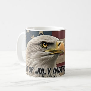Majestic Eagle & Flag – Spirit of Freedom Coffee Mug