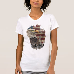 Majestic Eagle & Flag – Spirit of Freedom T-Shirt
