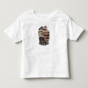 Majestic Eagle & Flag – Spirit of Freedom Toddler T-Shirt