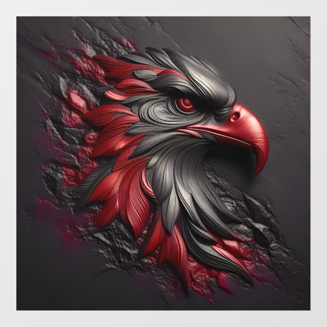 Majestic Eagle Gaze Window Cling (Sheet)