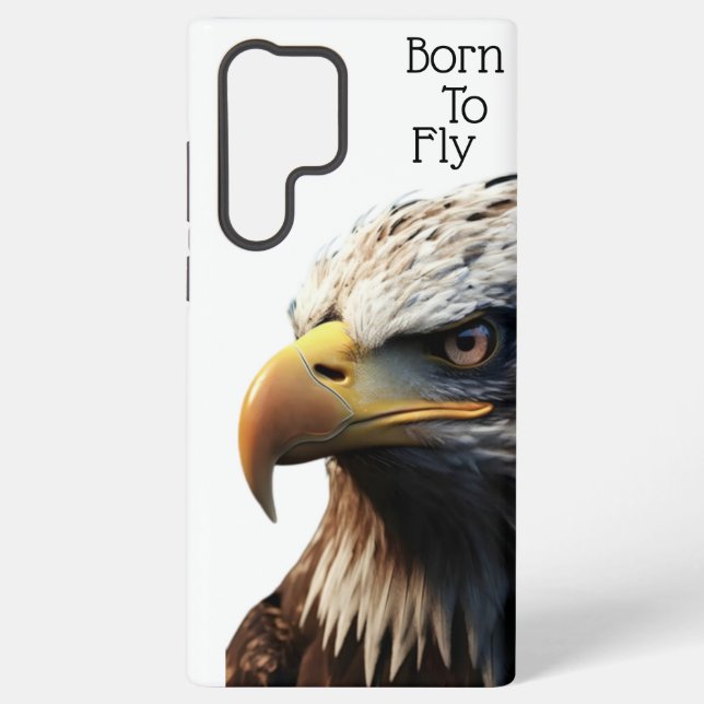 Majestic Eagle Graphics for Custom Merchandise" Samsung Galaxy S22 Ultra Case (Back)