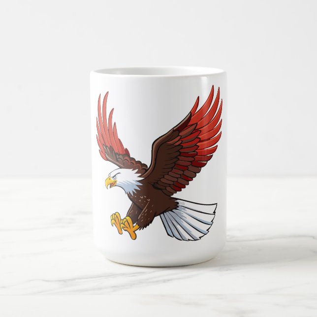 Majestic eagle in flight coffee mug (Center)