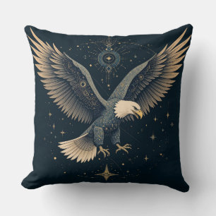 Majestic Eagle in Flight Cushion