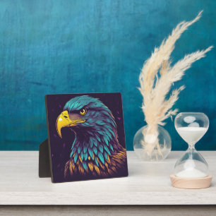 Majestic Eagle in vibrant Colours Plaque
