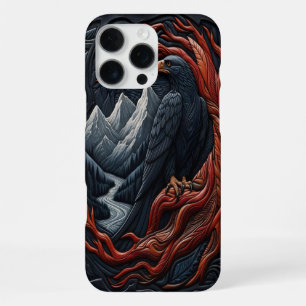 Majestic Eagle Leather-look Scene iPhone 16 Pro Max Case