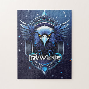 Majestic Eagle Logo Puzzle   Artistic Wildlife Des