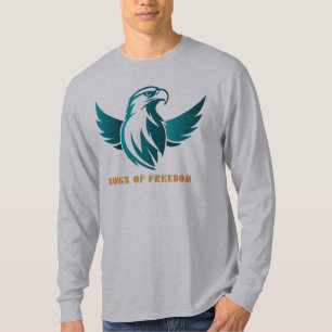 Majestic Eagle Logo T-Shirt - Teal 'Wings of Freed