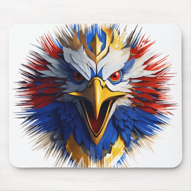 Majestic Eagle Printed Mouse Pad (Front)