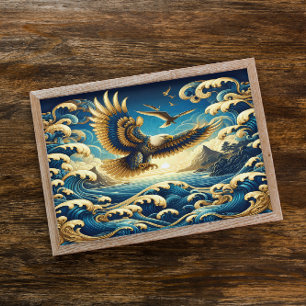 Majestic Eagle Proudly Displaying Freedom Poster