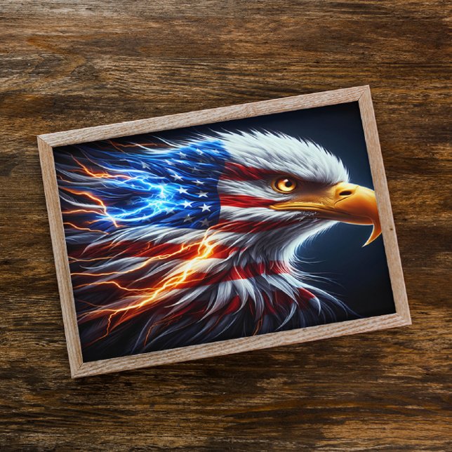 Majestic Eagle Saluting With American Pride Poster (Creator Uploaded)