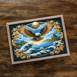 Majestic Eagle Soaring Gracefully Poster