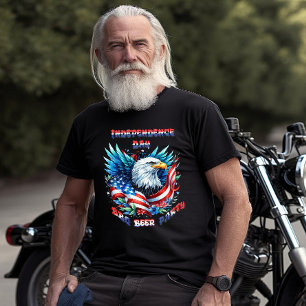 Majestic Eagle Soaring Independence Day T-Shirt