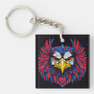 Majestic Eagle TShirt A Burst of Colour & Strength Key Ring