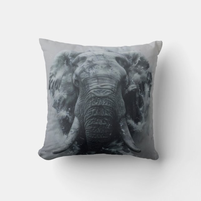 Majestic Elephant Cushion (Front)