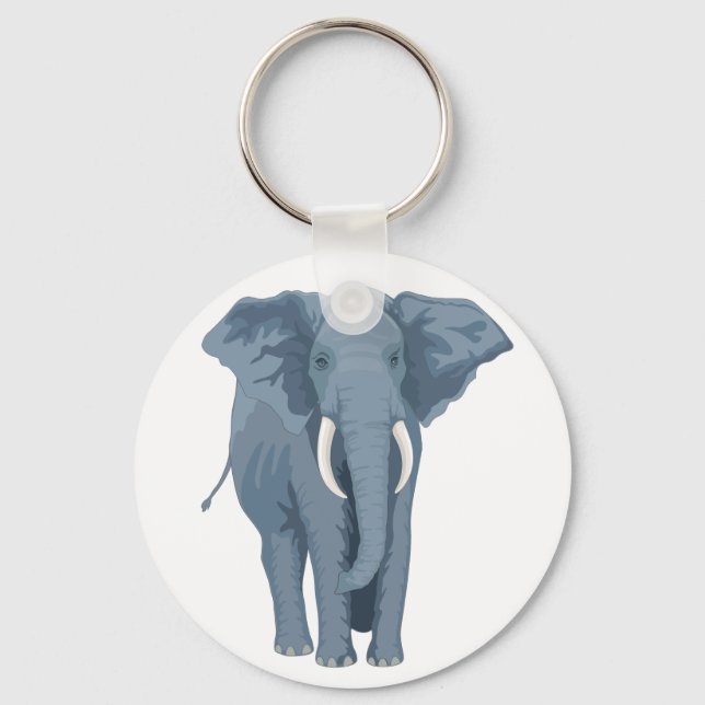 Majestic Elephant Key Ring (Front)