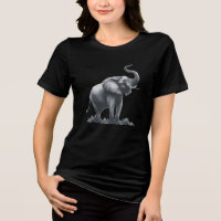 Majestic Elephant with Raised Trunk