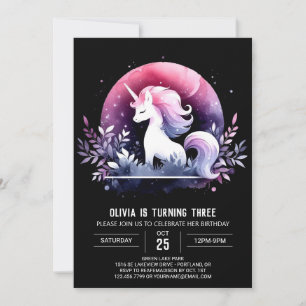Majestic Fantasy Horse Birthday Invitation