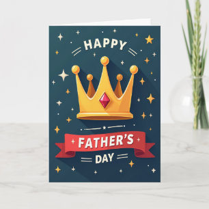 Majestic Fathers Day Crown Card