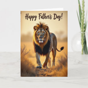 Majestic Fathers Day Lion Card