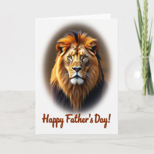 Majestic Fathers Day Portrait Card