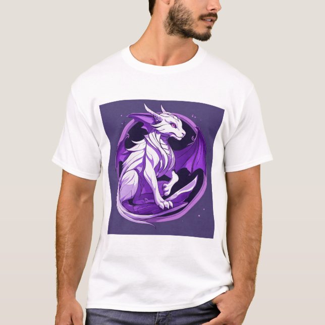 Majestic Fire Guardian Dragon T-shirt (Front)
