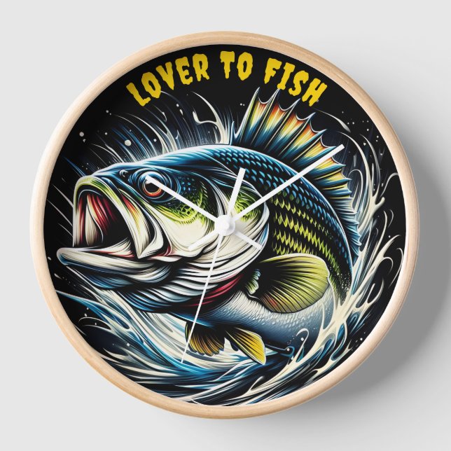 Majestic Fish: The Big-Mouthed Wonder Clock (Front)