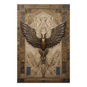 Majestic Flight of the Celestial Beast Poster