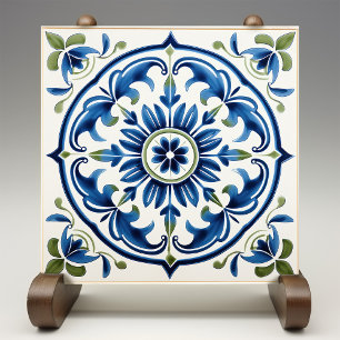 Majestic Floral Italy Medallion Sicilian Ceramic Tile