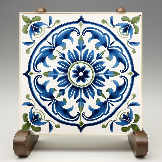 Majestic Floral Italy Medallion Sicilian Ceramic Tile (Creator Uploaded)