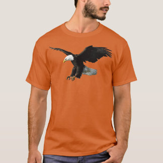 Majestic Flying American Bald Eagle Photo Portrait T-Shirt
