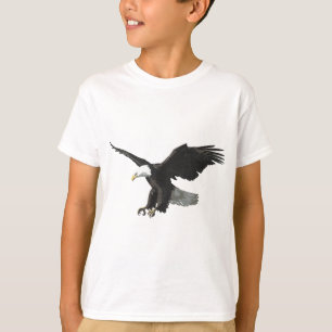 Majestic Flying American Bald Eagle Photo Portrait T-Shirt