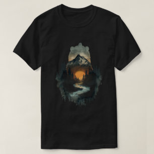 Majestic Forest Bear Adventure Graphic T-Shirt
