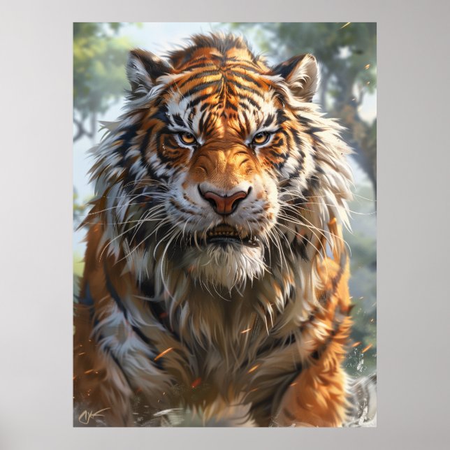 Majestic Forest Landscape Poster (Front)