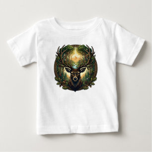 Majestic Forest Stag Nature Wildlife Art Baby T-Shirt