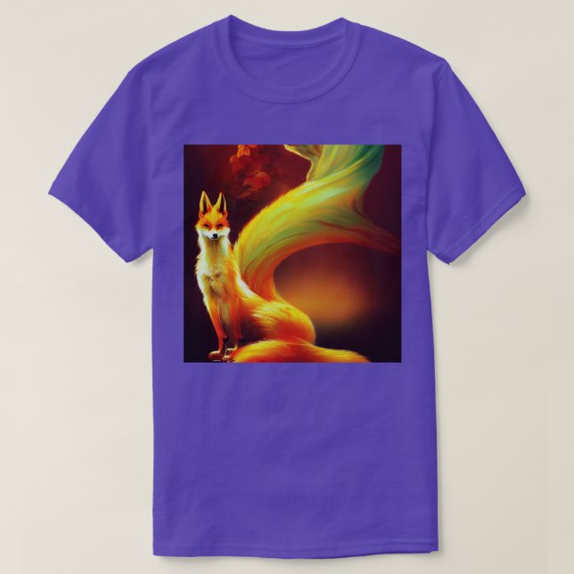 Majestic Fox Ai Artificial Intelligence Neo Classi T-Shirt (Design Front)