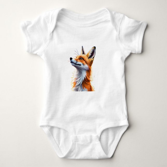 Majestic Fox Baby Bodysuit (Front)